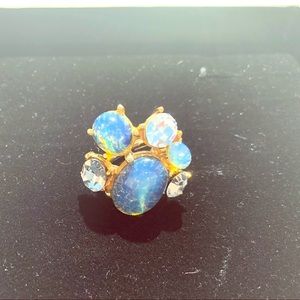 Kenneth Jay Lane Blue Opal Cluster Ring